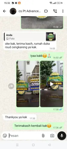 Testimonial Papan Bunga Pernikahan brebes
