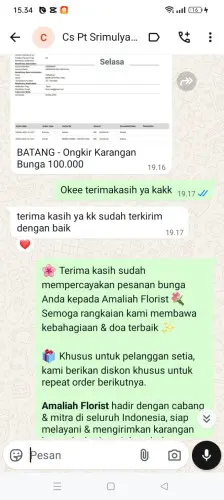 Testimonial Papan Bunga brebes