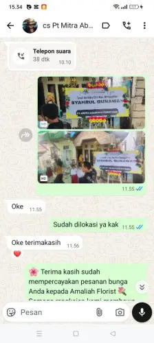 Testimonial Papan Bunga brebes