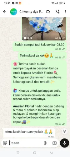 Testimonial Standing Flower brebes